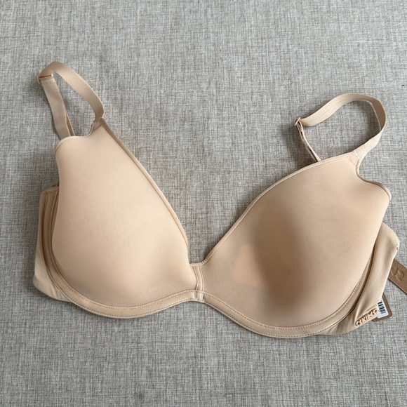 SKIMS Nude Weightless Scoop Bra Unlined Underwire Sand Nude size 32DDD - Picture 2 of 6
